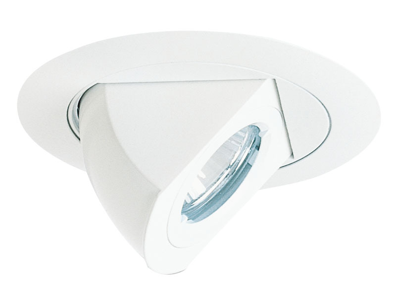 4-inch round aiming elbow adjustable trim white with white ring.