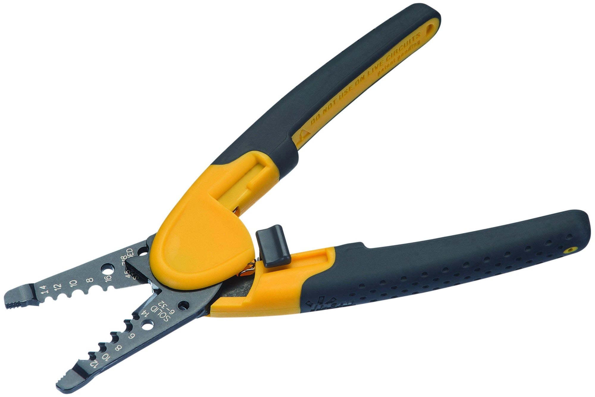 Kinetic Super Wire Stripper, Size: 6 - 14 AWG Solid, 8 - 16 AWG Stranded, Textured Non-Slip Santoprene Grips Cushion Handle