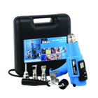 IDEAL, Heat Gun Kit, Heat Elite Pro, Temperature Rating: 100 To 550 DEG C, Includes: #46-203 Heat Gun, #46-941 Small Deflector, #46-950 Reduction Adapter And #46-954 Wide-Slot Adapter