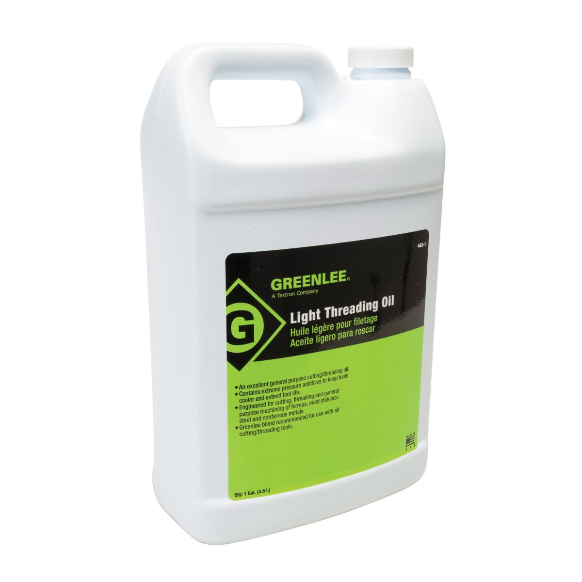 Light Cutting/Threading Oil One (1) Gallon.  Standard pack of six (6).  Premium quality, high lubricity for easier cutting and long tool life.  Choice of light or dark.