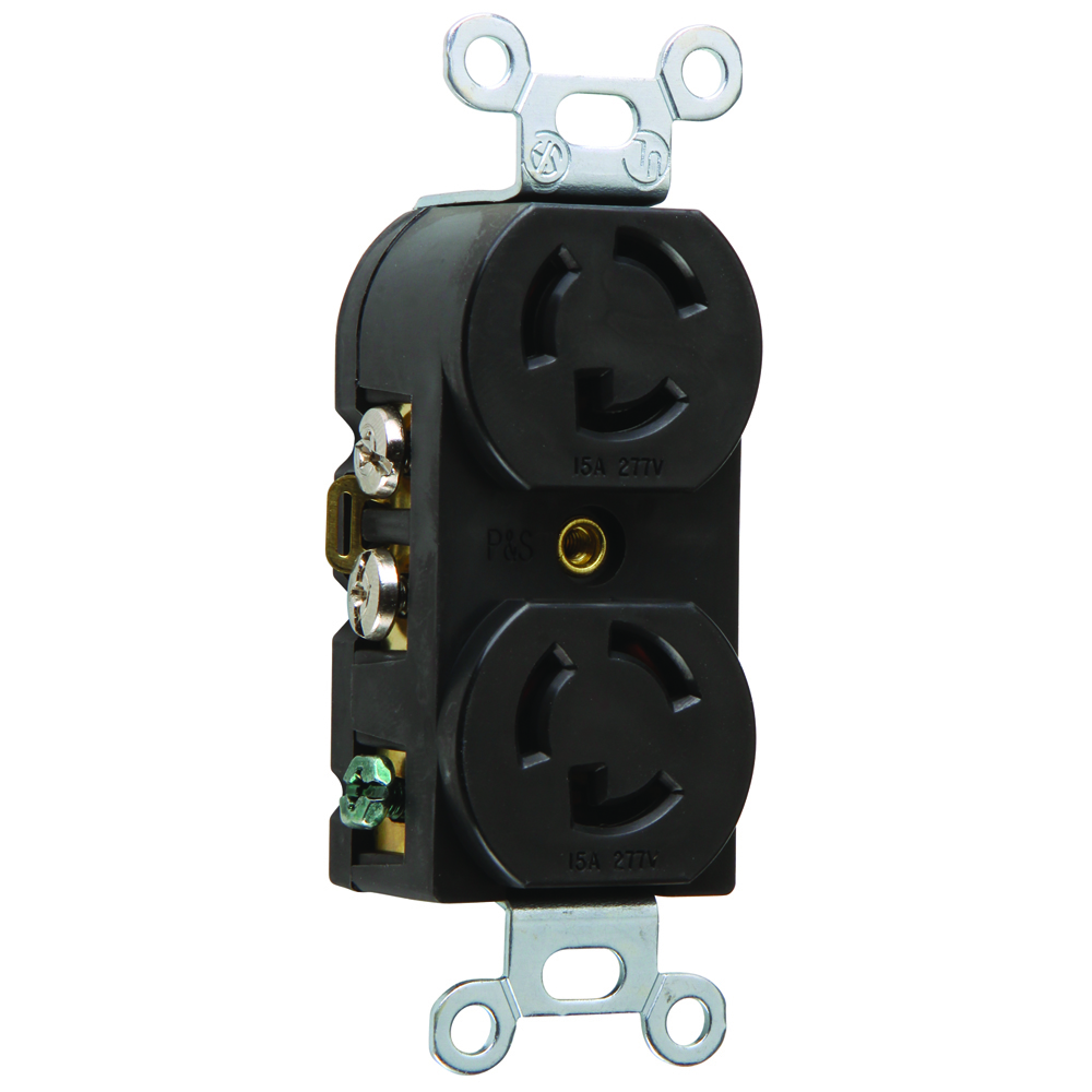 Turnlok Receptacle Duplex 15amp 277v