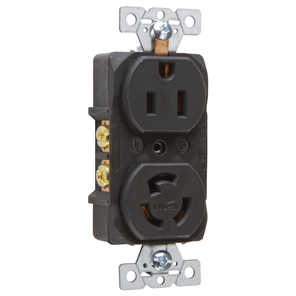 Receptacle Duplex Combination