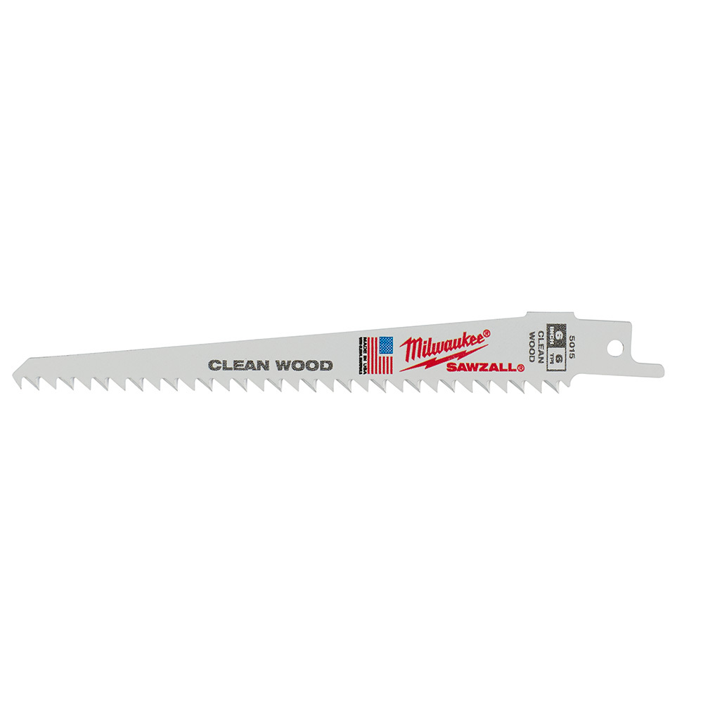 6 in. 6 TPI Fleam Ground SAWZALL Blades 5PK