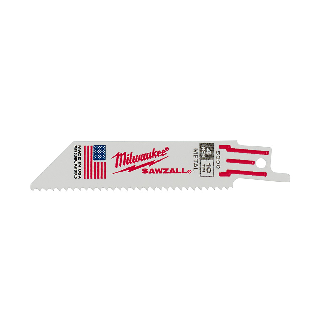 4 in. 10 TPI Thin Kerf SAWZALL Blades 5PK