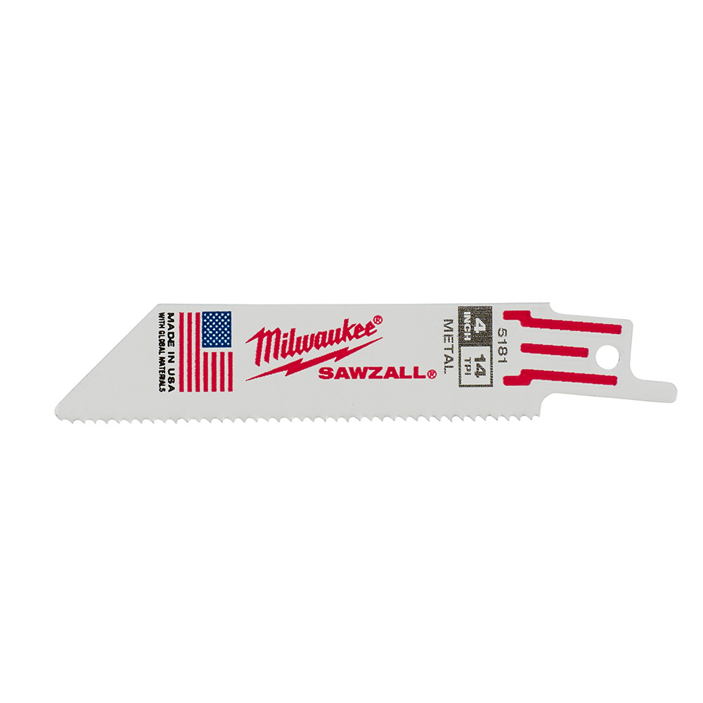 4 in. 14 TPI Thin Kerf SAWZALL Blades 5PK