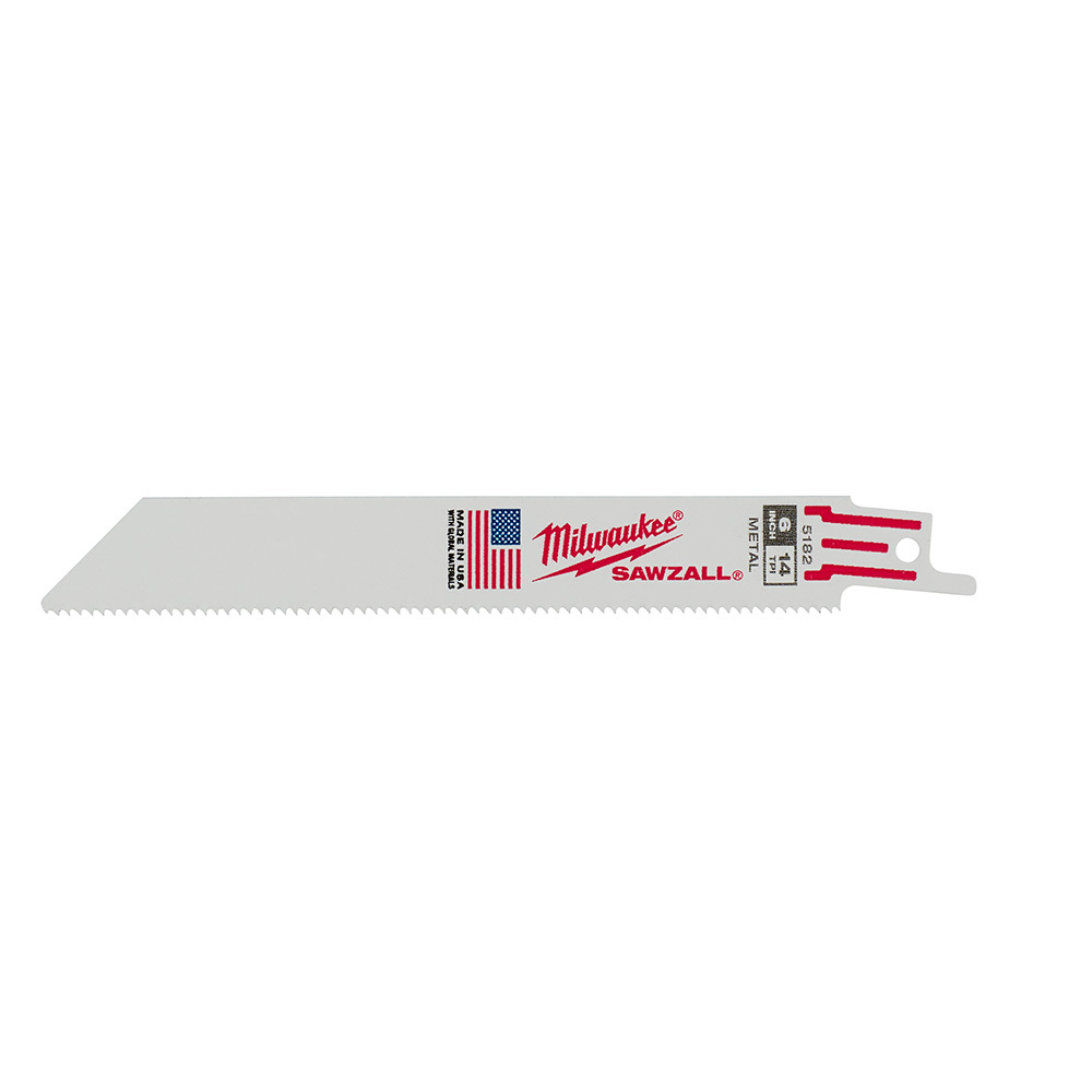 6 in. 14 TPI Thin Kerf SAWZALL Blades 5PK