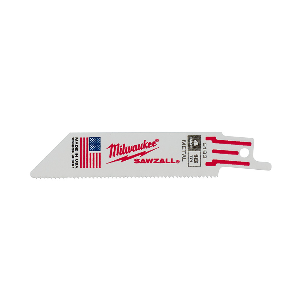 4 in. 18 TPI Thin Kerf SAWZALL Blades 5PK