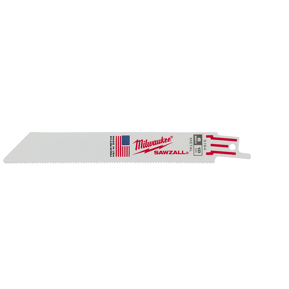 6 in. 18 TPI Thin Kerf SAWZALL Blades 25PK