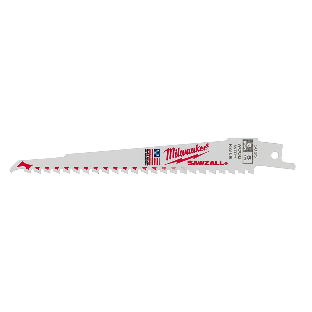 6 in. 5 TPI SAWZALL Blades (50 Pack)