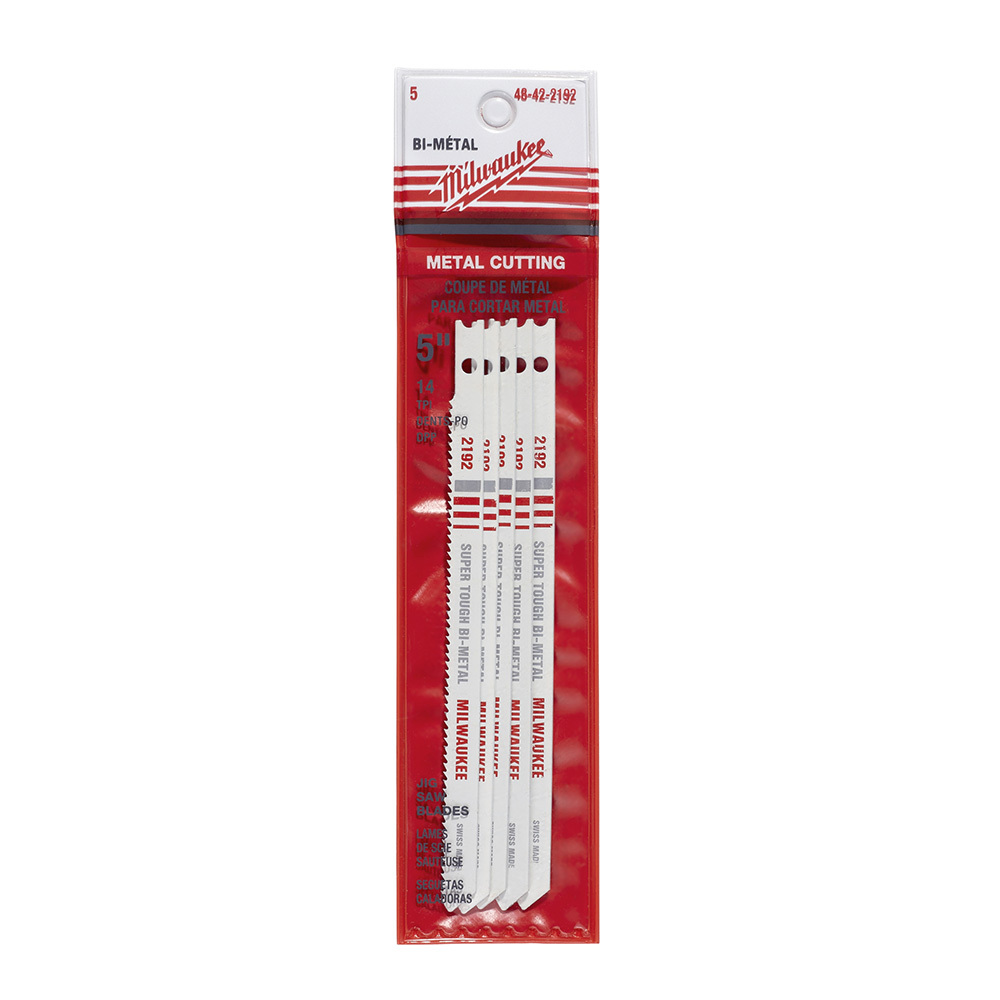 5 in. 14 TPI Bi-Metal Jig Saw Blade 5PK