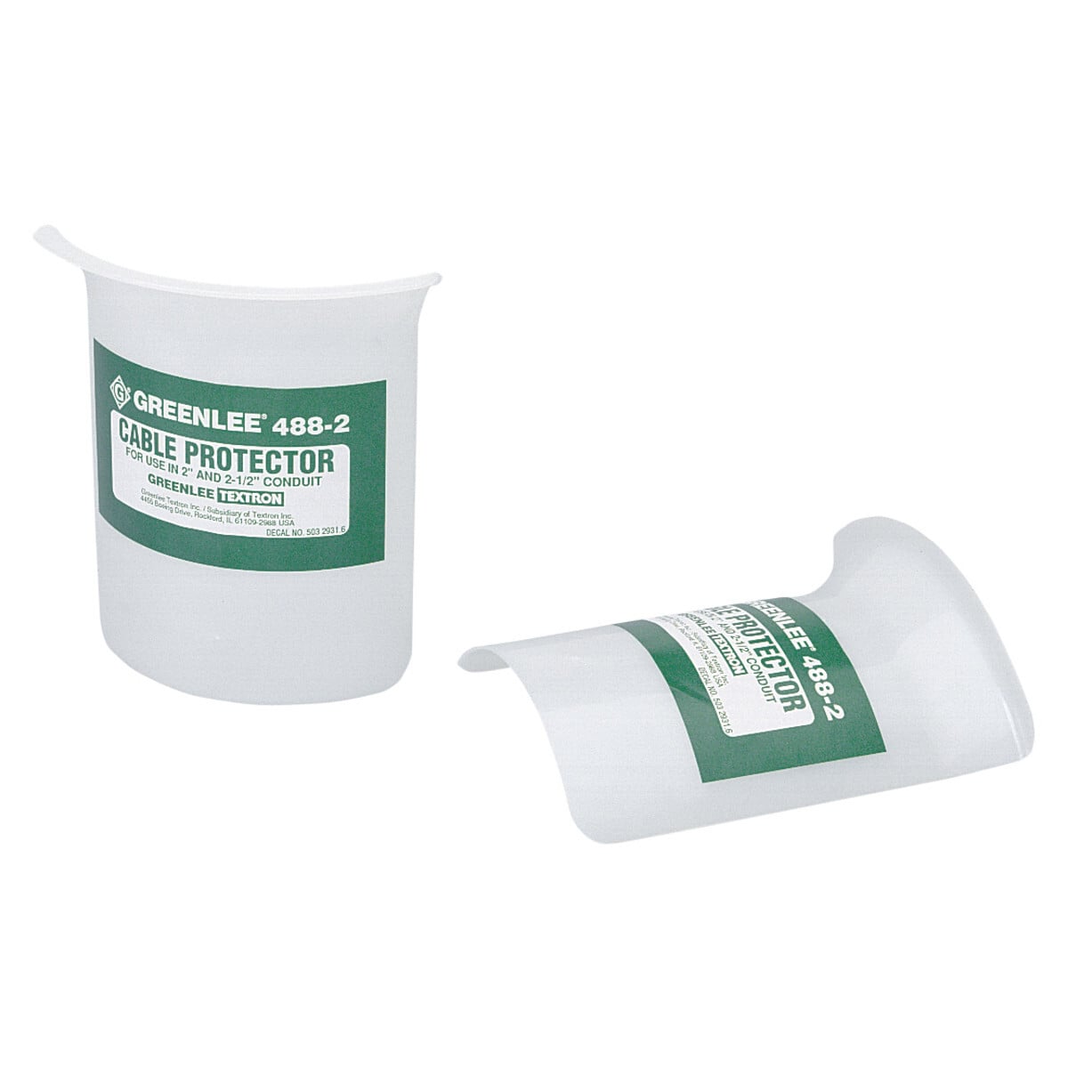 Fits in the end of conduit to shield the cable from sharpedges as it is being fed through.     Rugged nylon resists abrasion.