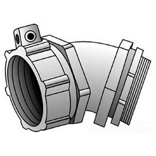 4 IN 45 DEG CONN LFMC W/LUG