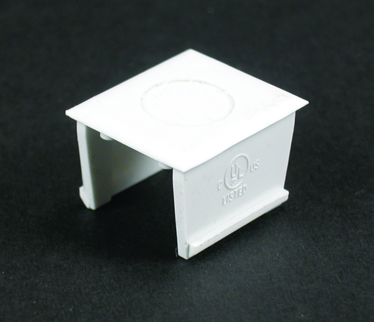 Blank/Coaxial Adapter Fitting; PVC, White, For 5000 Series Two Piece Non-Metallic Multi-Channel Surface Raceway