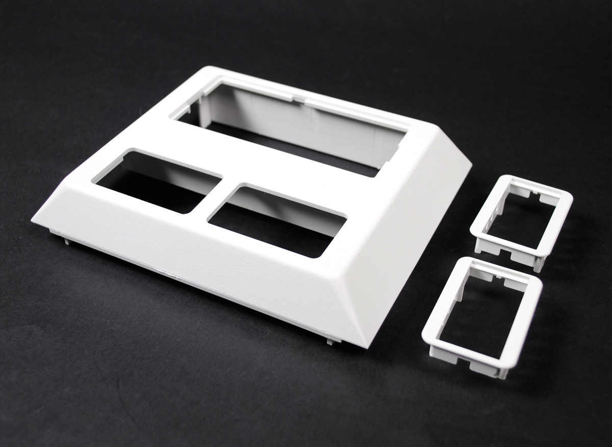 Non-Metallic Deep Device Plate Fitting; White