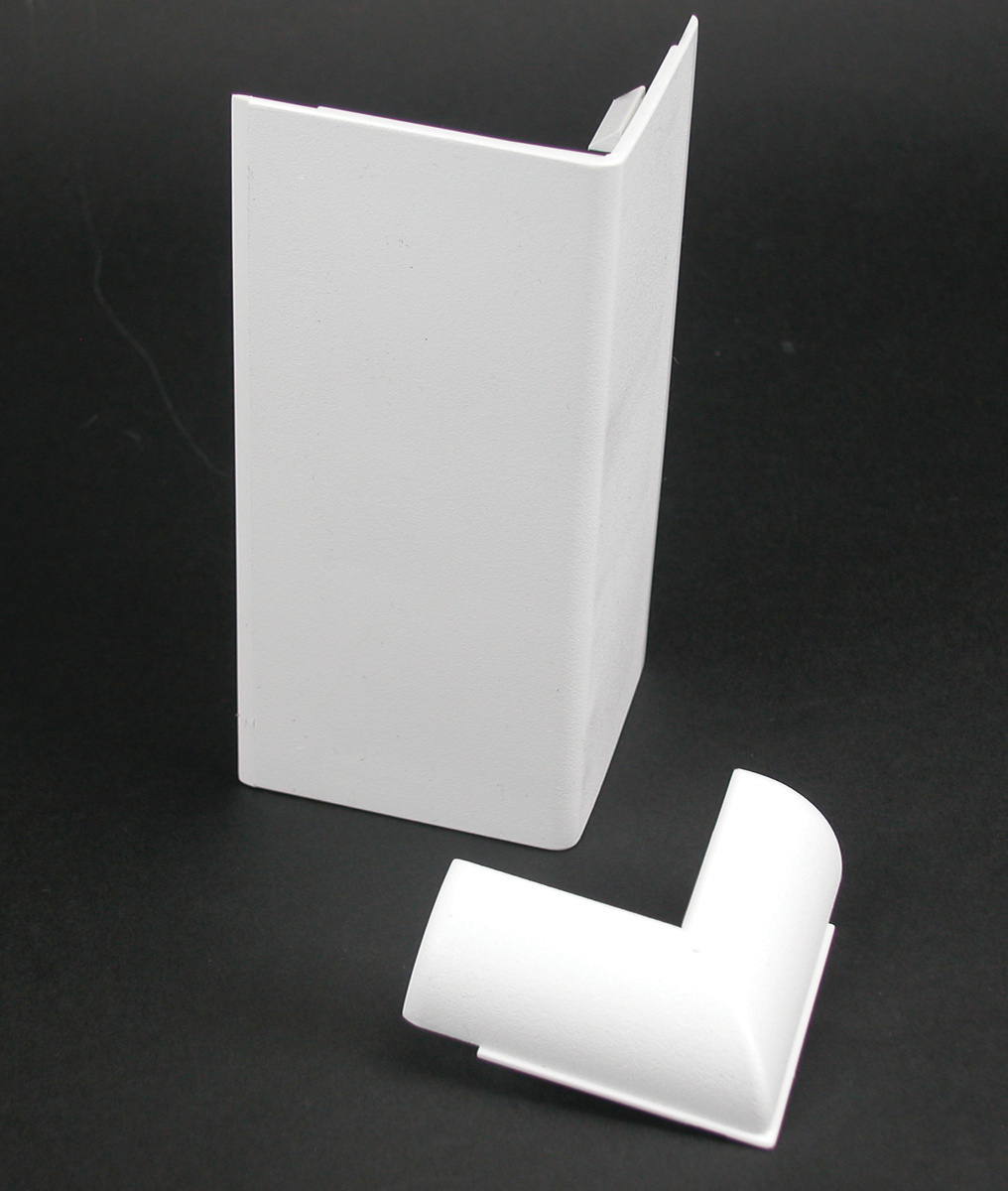 Non-Metallic External Cover Elbow Fitting; White