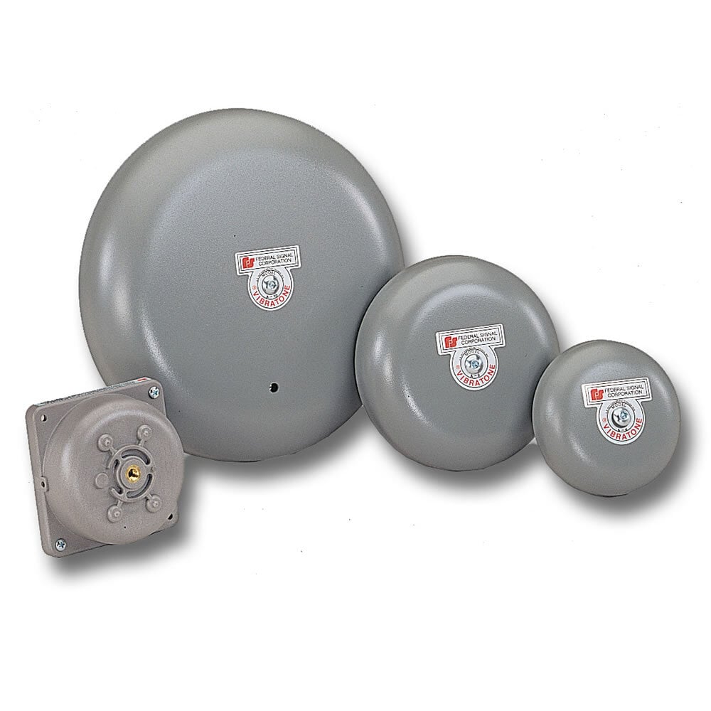 4 Inch Vibrating Bell, 120VAC - Includes gong and vibrating mechanism. Can be used in any industrial application to signal danger or for start and dismissal. A variety of mounting accessories will accommodate almost any environment.