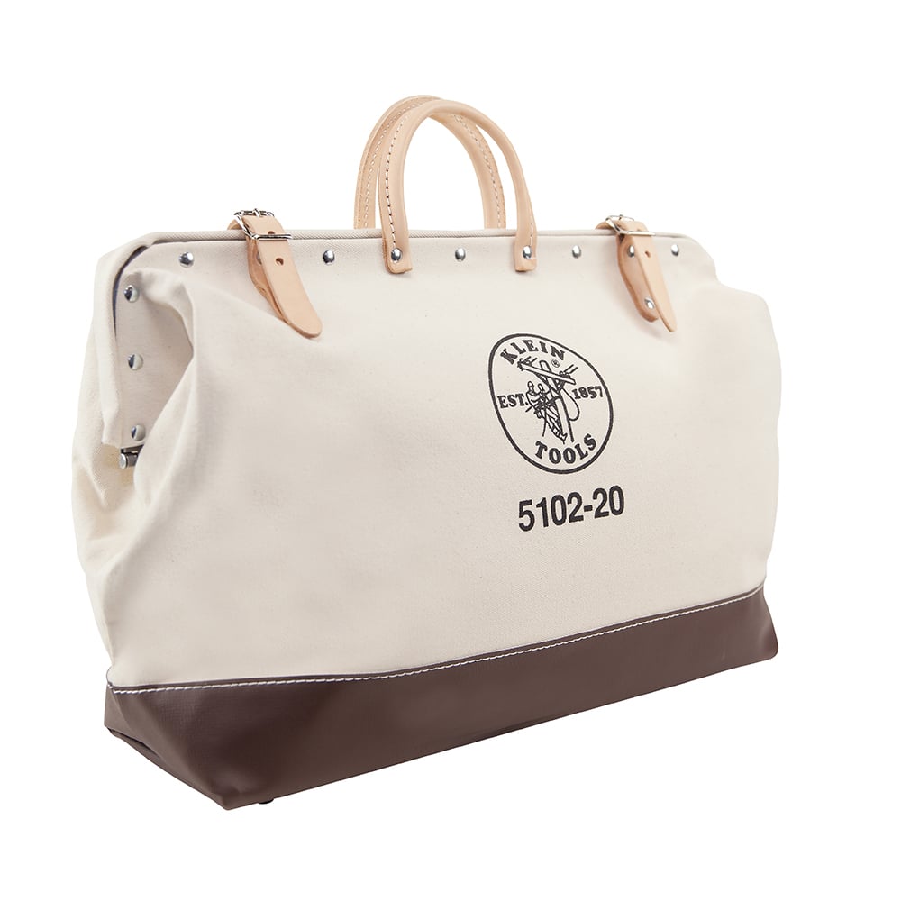 5102-20 Heavy Duty Traditional Tool Bag, #8 Canvas, Brown/Tan