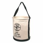 Canvas Bucket, Wide-Opening, Straight-Wall, Molded Bottom, 12-Inch, Canvas bucket has 75-pound (34 kg) Max Load Rating