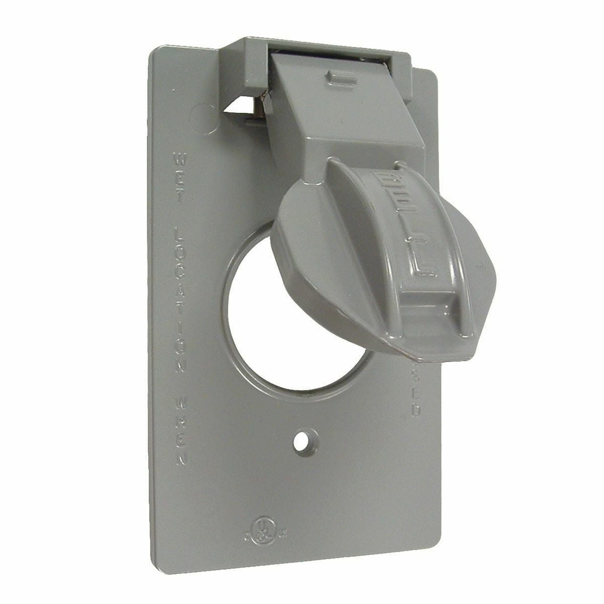 1G VERTICAL WP COVER 1.406 DIAMETER - GRAY