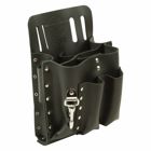 8-Pocket Tool Pouch Slotted, Has four large utility pockets, two pliers pockets and two screwdriver pockets