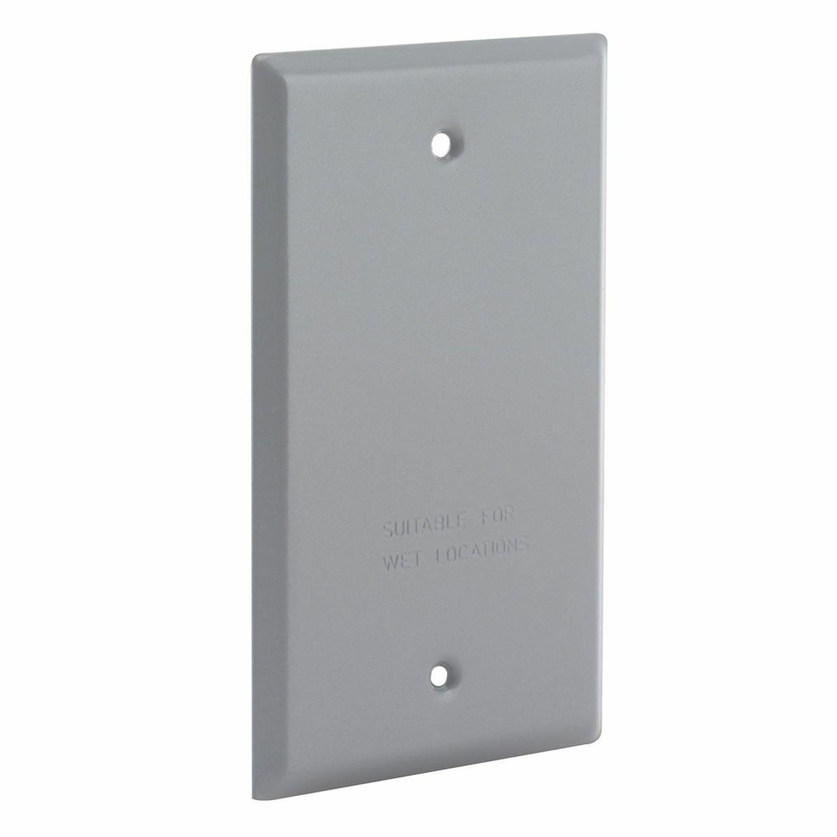 1G VERTICAL/HORIZONTAL WP COVER BLANK - GRAY