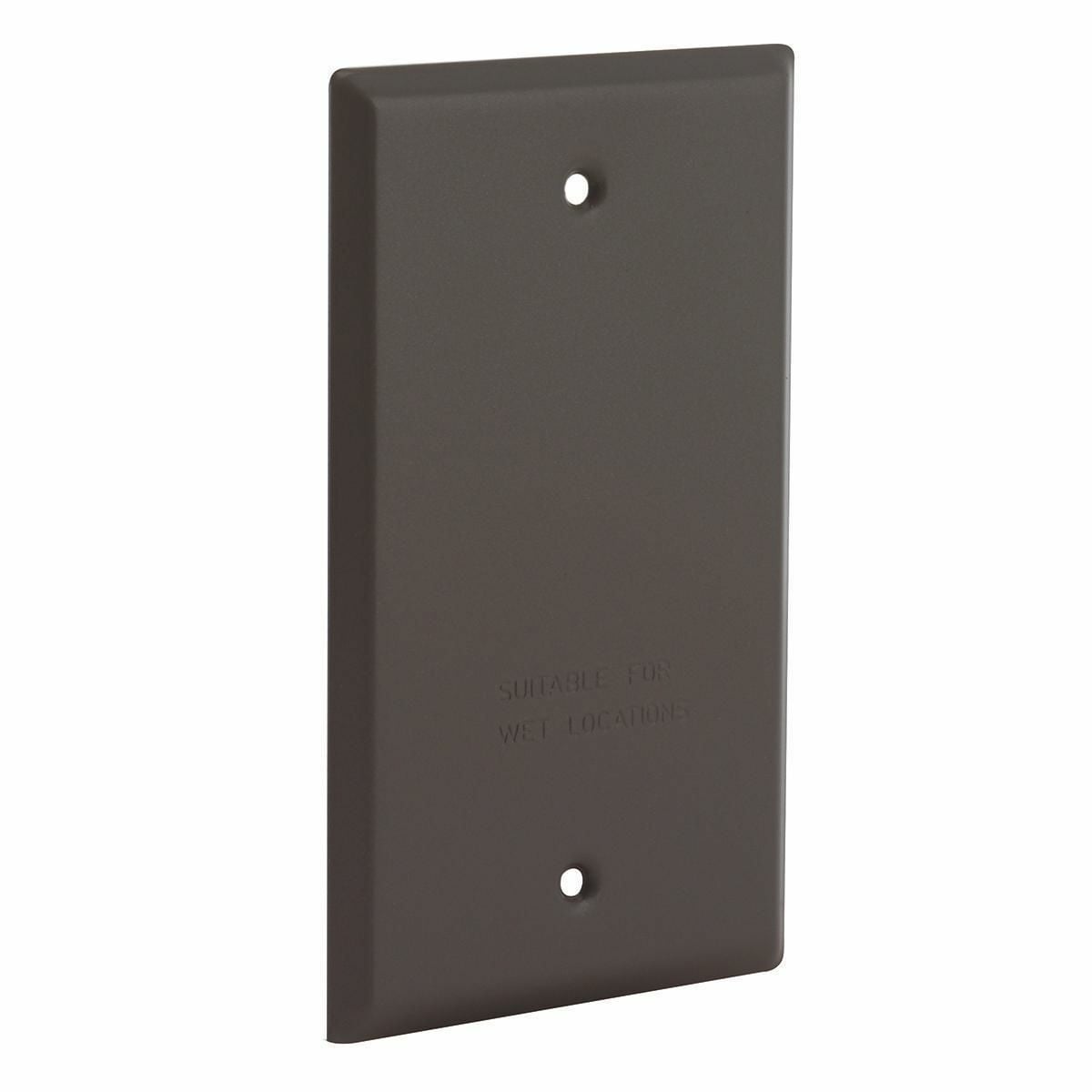 1G VERTICAL/HORIZONTAL WP COVER BLANK - BRONZE