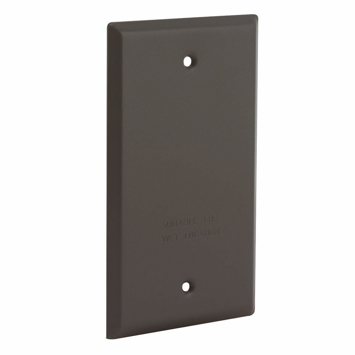 One Gang Bronze Blank Covers - Device Mount