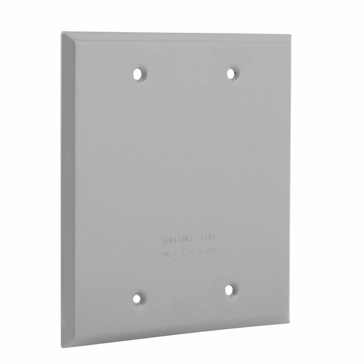 2G WEATHERPROOF COVER BLANK - GRAY
