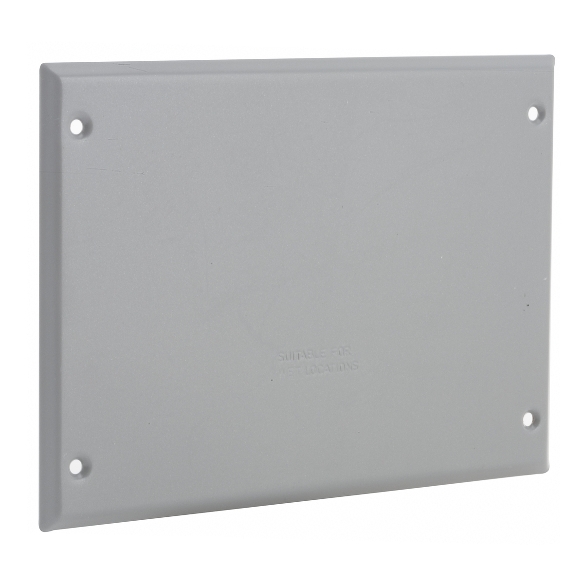 Three Gang Gray Blank Covers - Box Mount