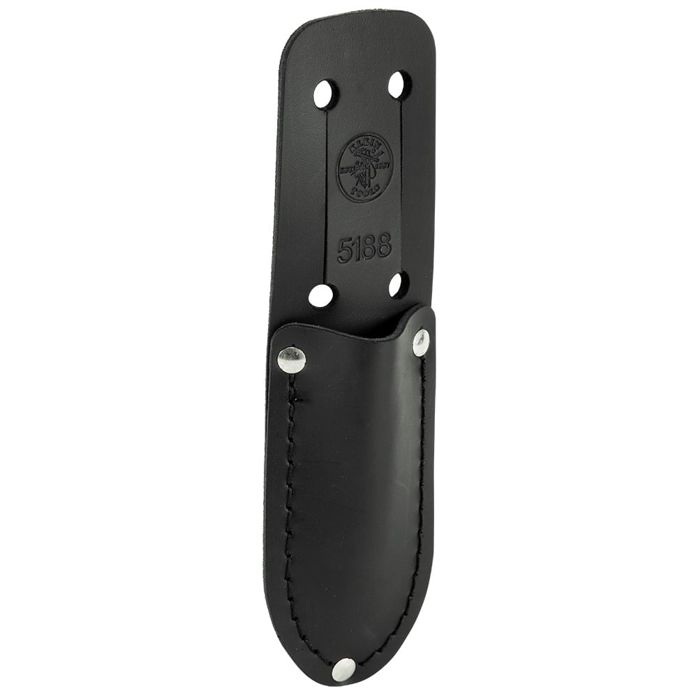 5188 1-Pocket Slotted Knife Holder, Leather, Black