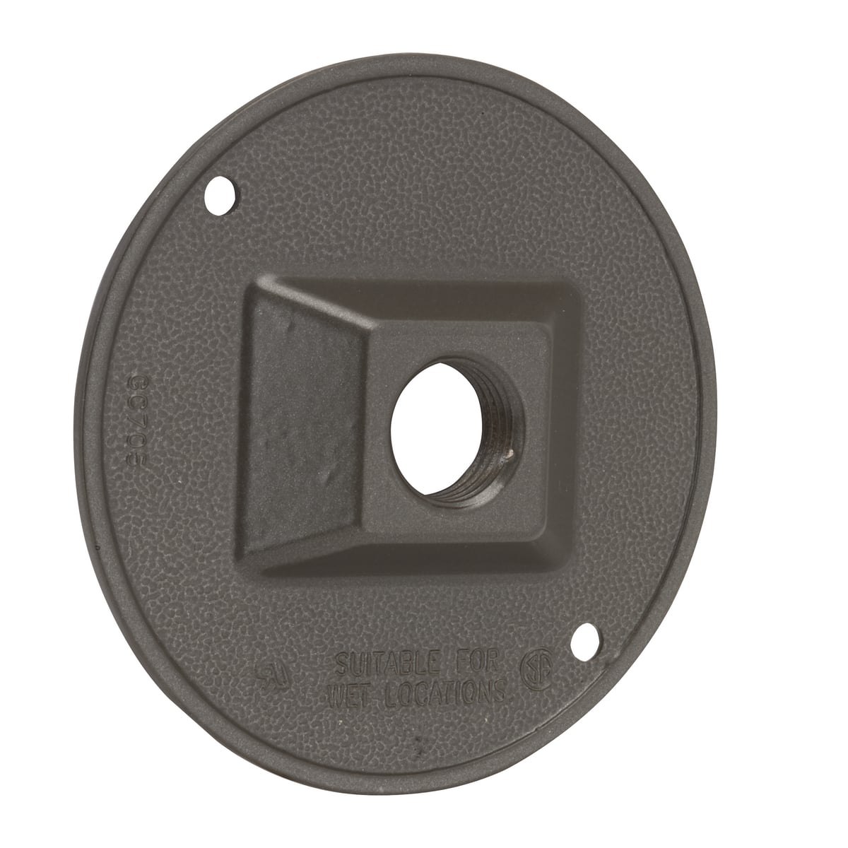 1-Gang Weatherproof Cluster Cover; 1.094 Inch Depth, Die-Cast Zinc, Bronze