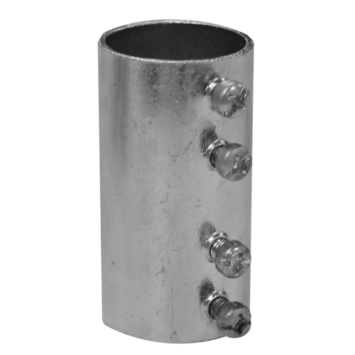 Features:Concretetight, Zinc Electro Plated Finish, Standard:UL 514B, CSA C22.2, NEMA FB-1, Trade Size:2IN, Outside Diameter:2.375IN, Length:4IN, Material:Steel