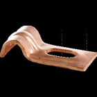 Slotted One-Hole Strap, Jiffy Clip, Fits 1/4" Outside Diameter Copper Tubing, Copper Plated