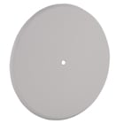 5 In. Round Steel Closure Plates, Off-white, screw and universalmountstrap