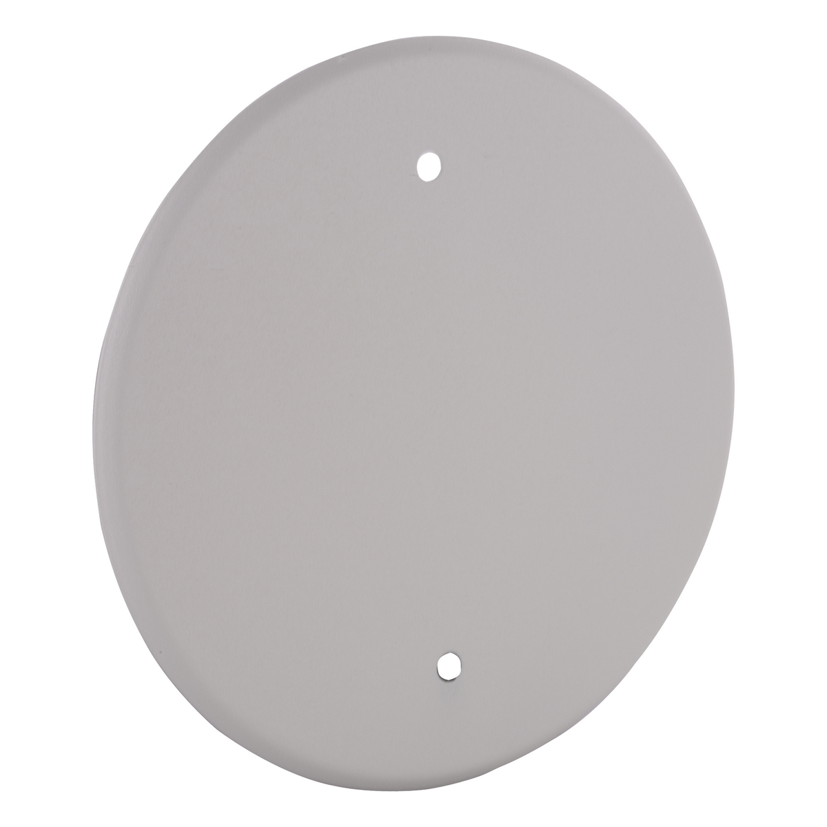 5 In. Round Steel Closure Plates, Off-white, (2) 8-32 screws,directmount to fixture outlet box