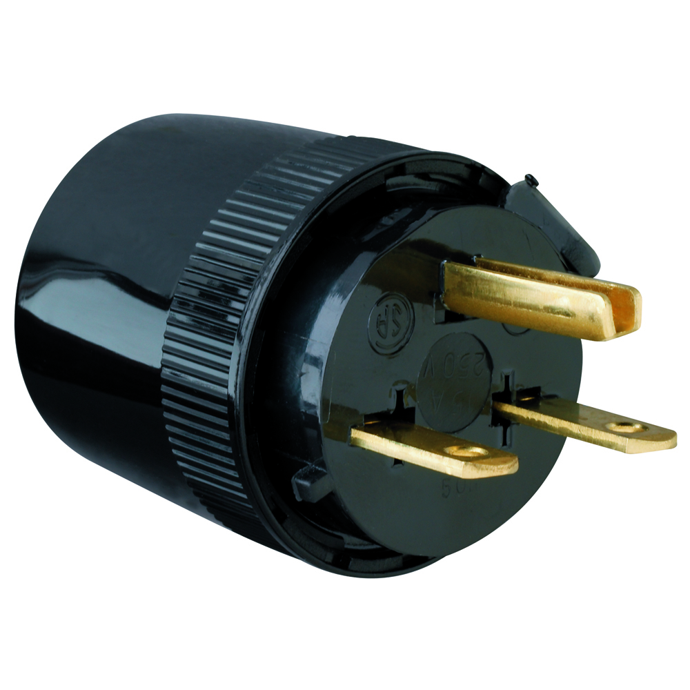 Straight Blade Plug 15amp 250volt Dead Front