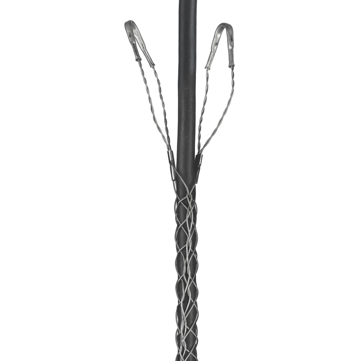 Support Grips, Double Eye, Single Weave, Split Mesh, Lace Closing, Tin-Coated Bronze, 0.63-0.74"