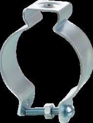 Conduit Hanger with Bolt and Nut, Fits 2" EMT or 2" Rigid/IMC, Zinc Plated