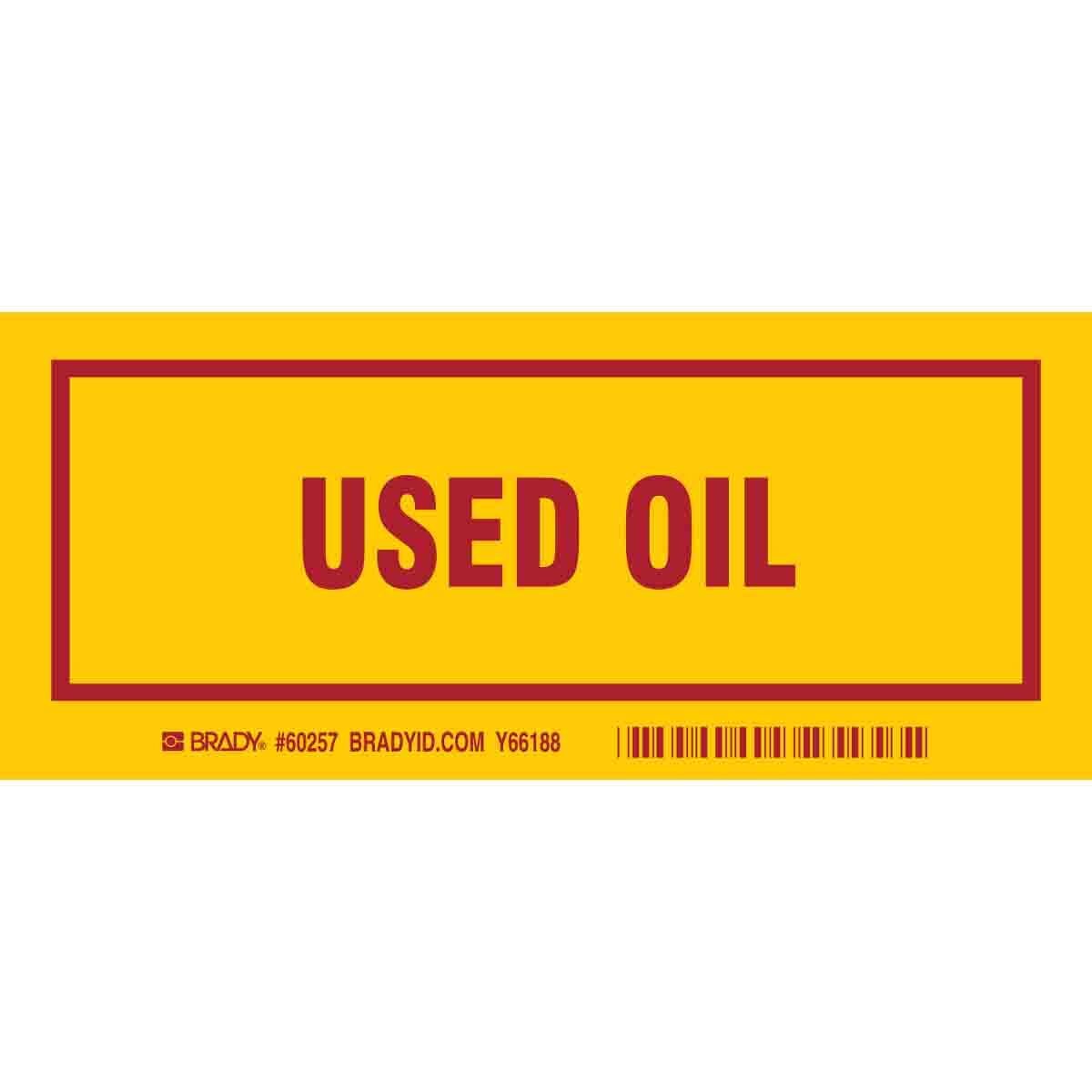 B302, 7.0X3.0", RED/YEL, OIL,25PCS/PKG