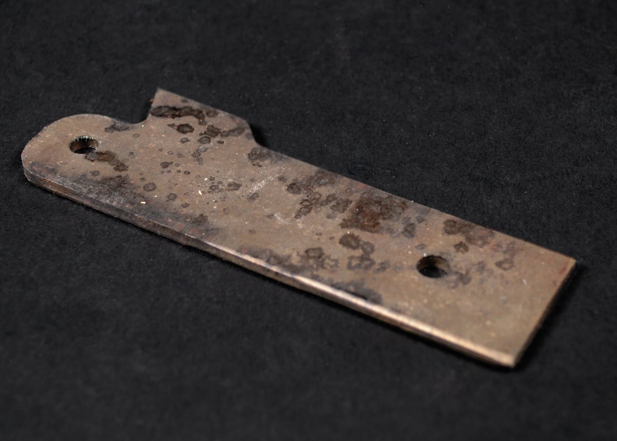Single Channel Replacement Cutter Blade; Steel, Gray