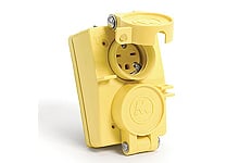 FD WATERTITE DOUBLE COVERPLATE NEMA5-20R