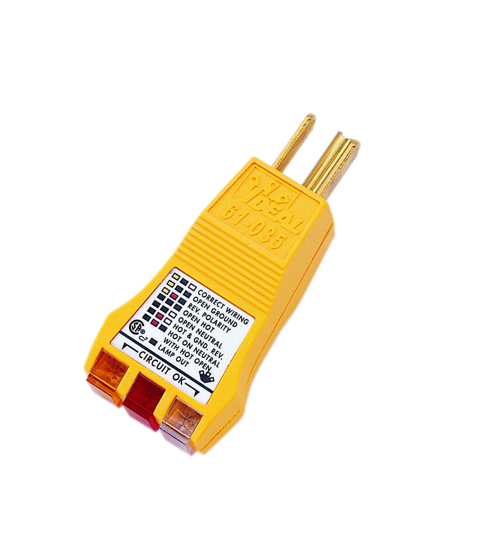 IDEAL, Circuit Tester, E-Z Check, Circuit Tester, Voltage Rating: 120 VAC, Warranty: 2 year