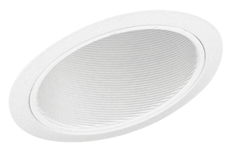 6-inch baffle downlight trim for standard slope ceilings. Baffles are the most popular of all residential recessed trims.