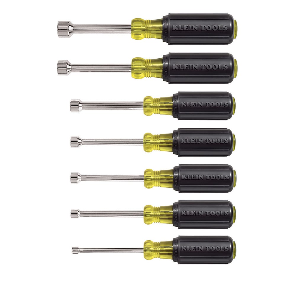 Nut Driver Set, 3-Inch Shafts, Cushion-Grip, 7-Piece