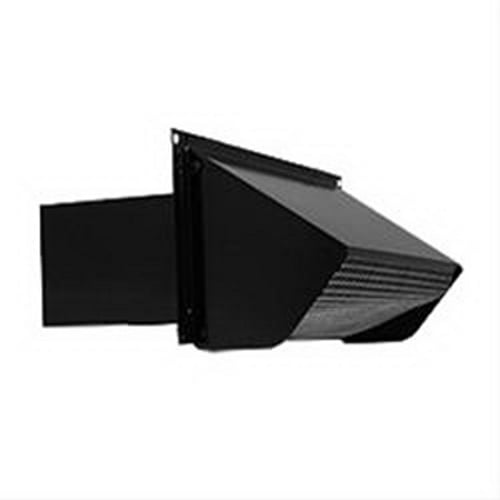 Broan-NuTone Wall Cap, Steel, Black, 3-1/4" x 10" Duct