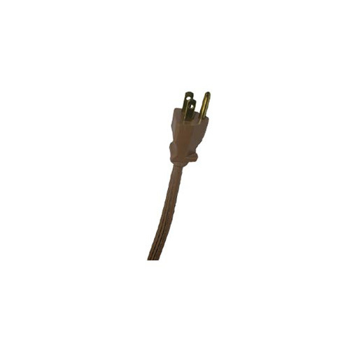 EPCO, Power/Appliance Cord, SPT, Number Of Conductors: 3, Conductor Size: 14/3 AWG, Amperage Rating: 15 AMP, Plug Type: Straight, Number Of Outlets: 1, Color: Beige, Construction: Flat, Length: 6 FT