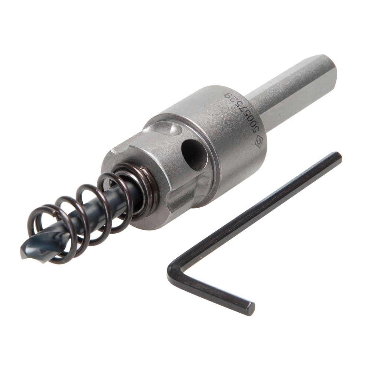 Quick change arbor allows youto change cutter heads with a simple push and a turn use the same arbor for different size cutting heads.