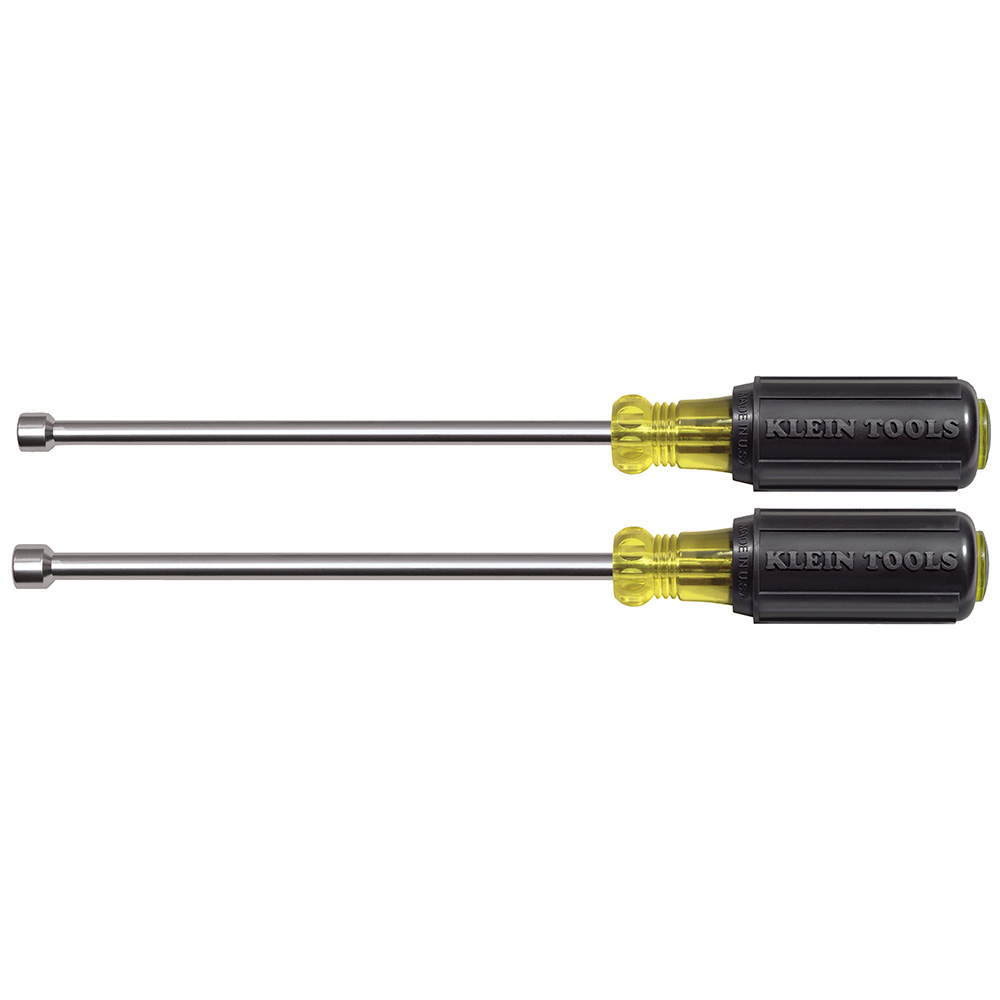 Nut Driver Set, Magnetic Nut Drivers, 6-Inch Shafts, 2-Piece