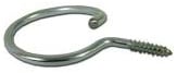2" Diameter Bridle Ring for Wood, 1/4" Lag Thread, Zinc Plated