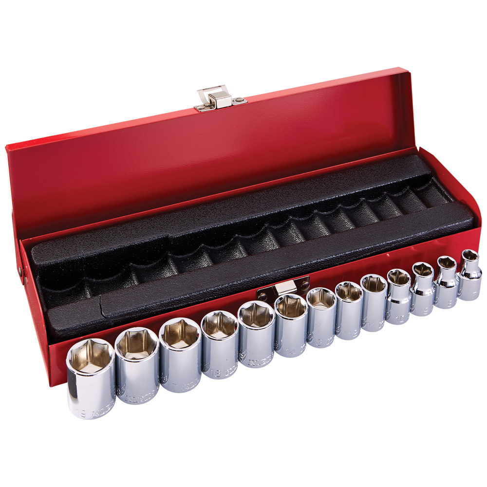 3/8-Inch Drive Socket Wrench Set, Metric, 13-Piece